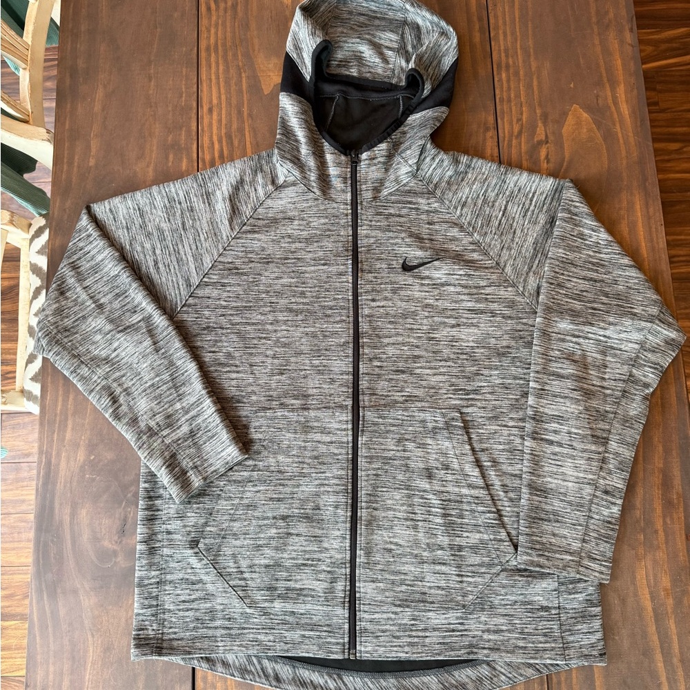 Men’s Size XL Heathered Gray Nike Zip-up